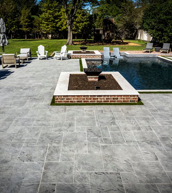 faux slate pool deck