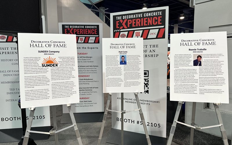 award display World of Concrete